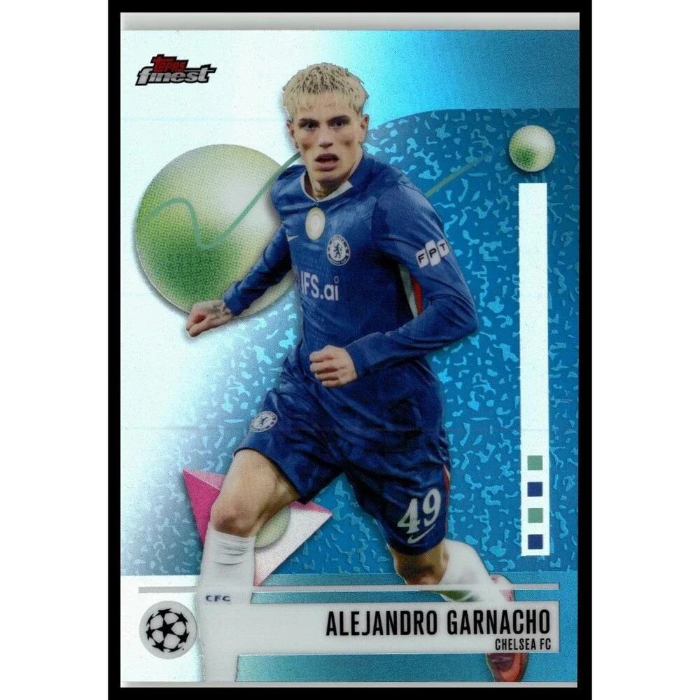 topps 2025-26 Finest UEFA Alejandro Garnacho Refractor refractor